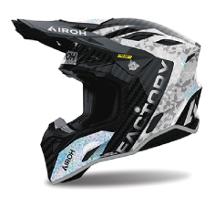 AIROH CASCO INTAGRALE AVIATOR FACTORY CARBON BITMAP