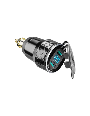INTERPHONE  ADATTATORE 2 USB PER PRESA DIN