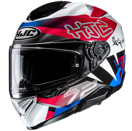 HJC CASCO INTEGRALE RPHA 72 GOLDY ROSSO BLU MC21