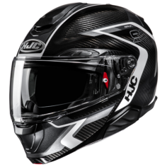 HJC CASCO MODULARE IN FIBRA RPHA 91 CARBON LAGOS GRIGIO MC5