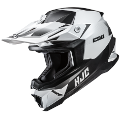HJC CASCO INTEGRALE CROSS C50 SLIDER NERO BIANCO MC10SF