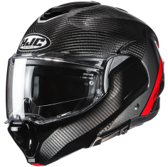 HJC CASCO MODULARE F100 CARBON STAN ROSSO MC1